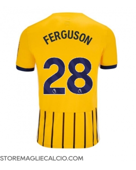 Brighton Evan Ferguson #28 Maglia Gara Trasferta Repliche 2024-25 Maniche Corte